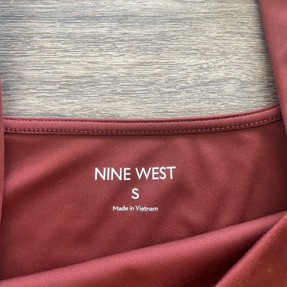Nine West burnt orange sculpt tank top - Picture 2 of 3